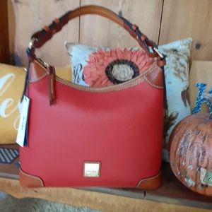 Dooney & Bourke  Pebble Grain Hobo red